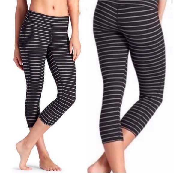 Athleta Pants - Athleta Chaturanga Striped Legging
